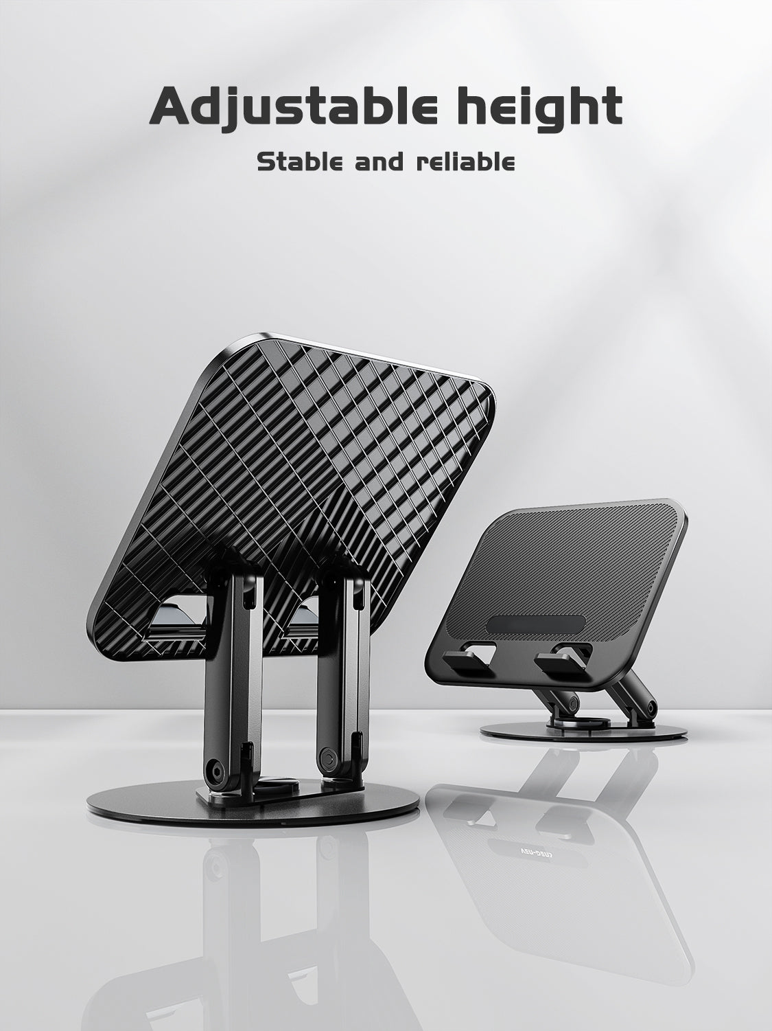 stable ABS tablet Phone Stand, Universal Smartphone Holder for tablet, laptop in black SKU:HLD-VD052BK