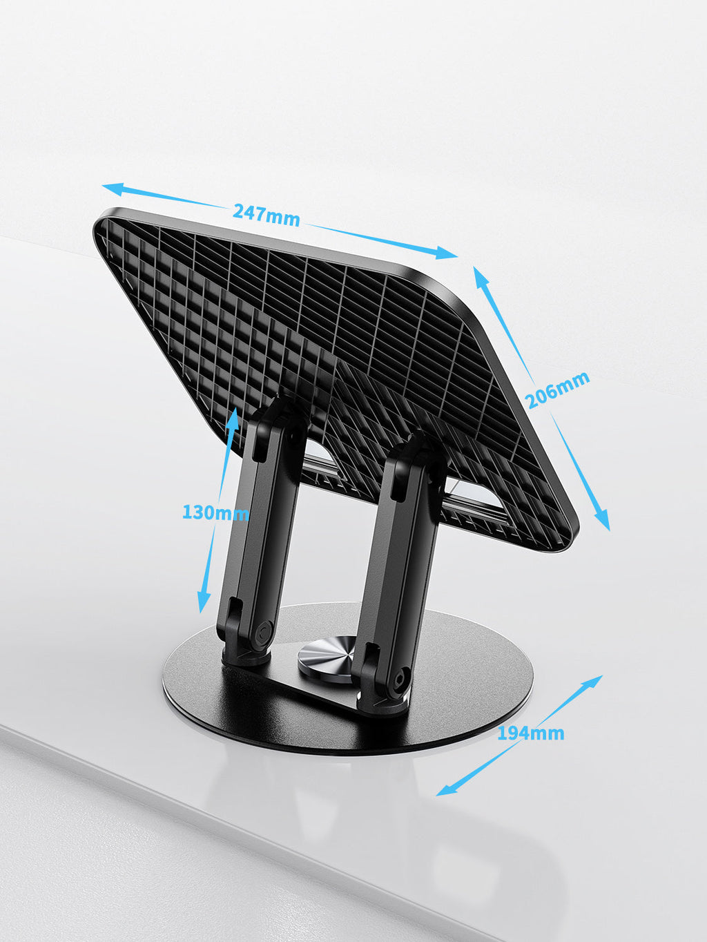 stable ABS tablet Phone Stand, Universal Smartphone Holder for tablet, laptop in black SKU:HLD-VD052BK