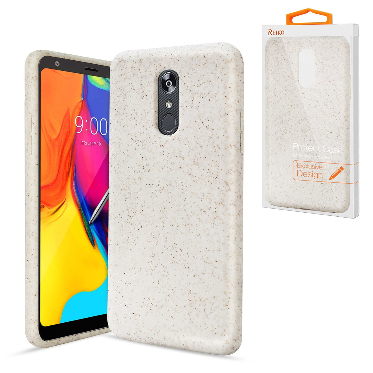 Reiko LG STYLO 5 Wheat Bran Material Silicone Phone Case In White