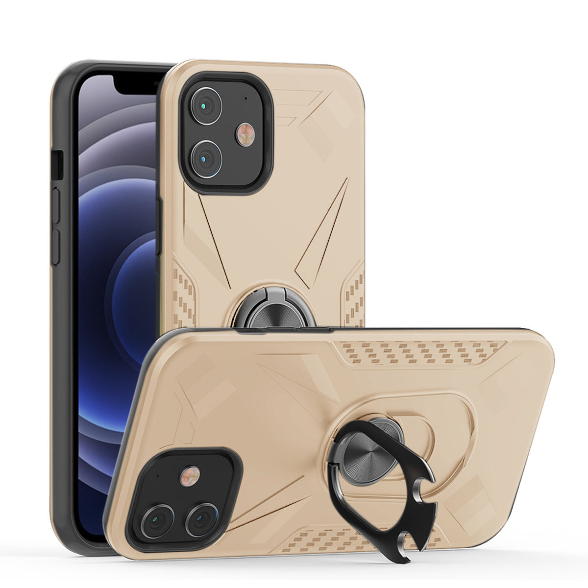 APPLE IPHONE 12 MINI Case with Ring Holder In Gold
