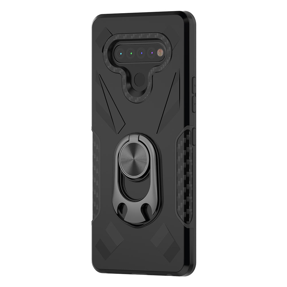 Phone Case with Ring Holder LG STYLO 6 Case In Black