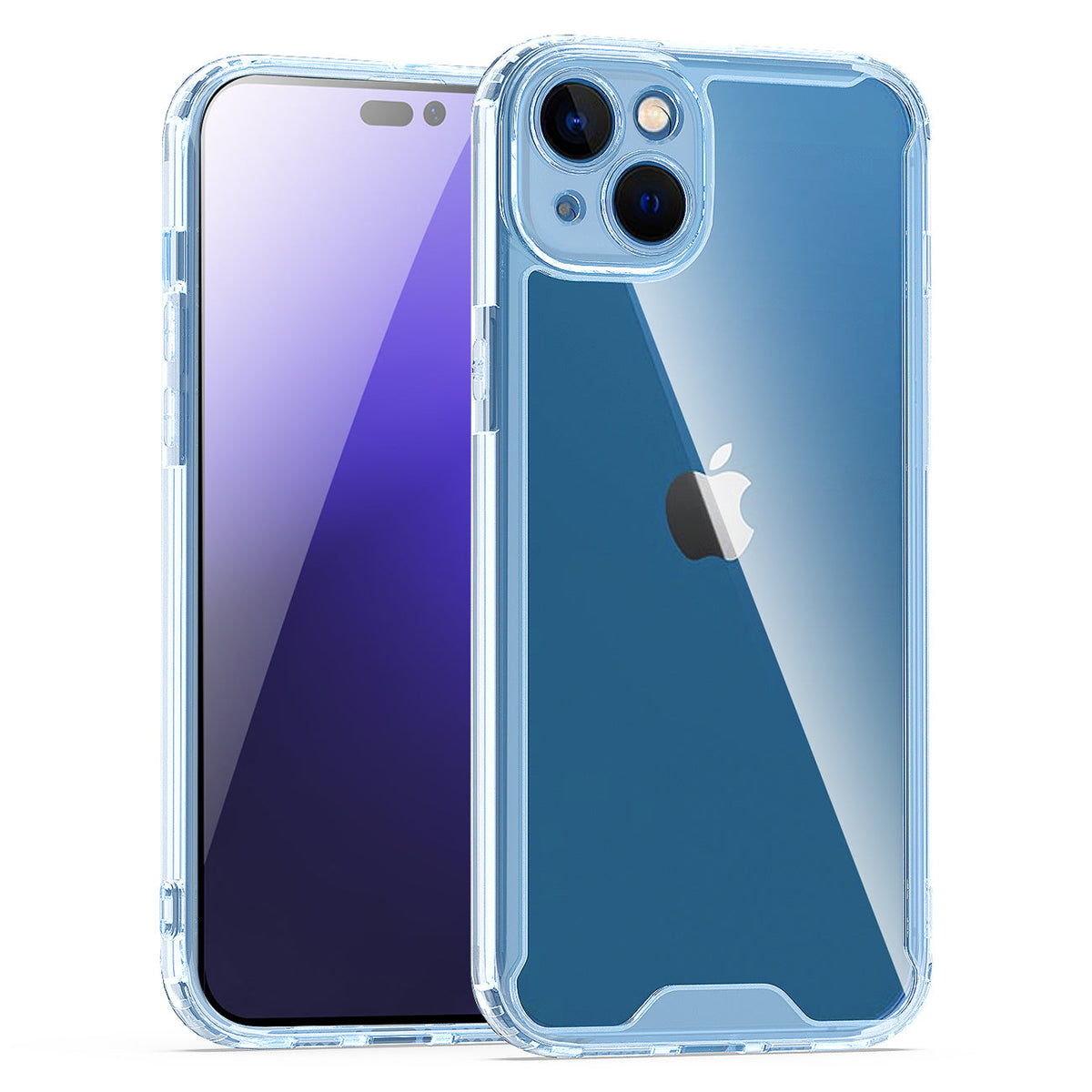 Reiko High Quality 2X Clean PC and TPU Bumper Case In Clear For Apple iPhone 14