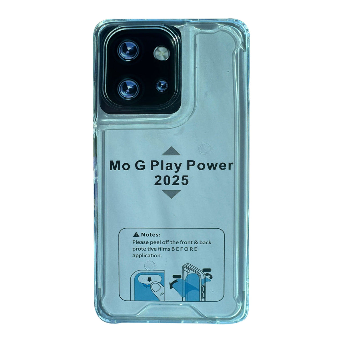 Reiko High Quality 2X Clean PC and TPU Bumper Case In Clear For Motorola Moto G Play 5G 2025