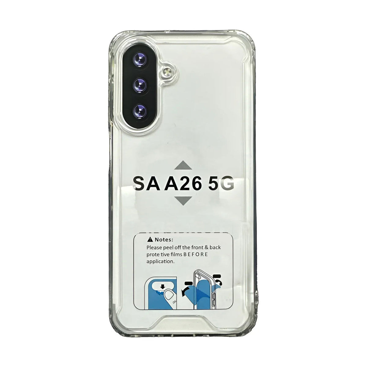 Reiko High Quality 2X Clean PC and TPU Bumper Case In Clear