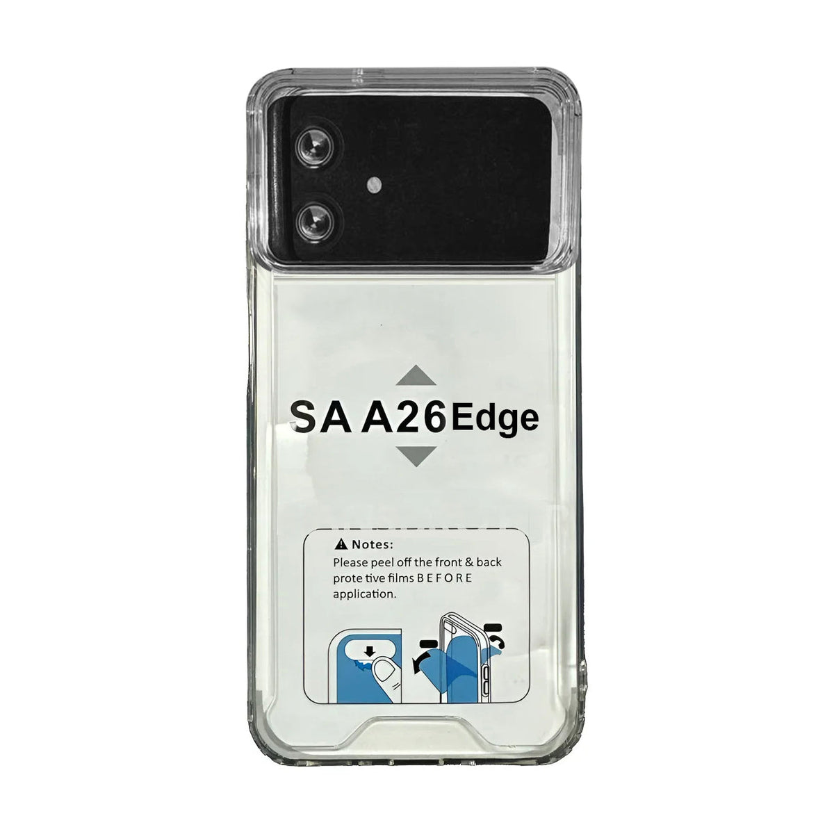 Reiko High Quality 2X Clean PC and TPU Bumper Case In Clear