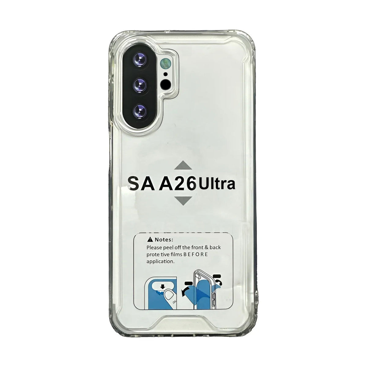 Reiko High Quality 2X Clean PC and TPU Bumper Case In Clear