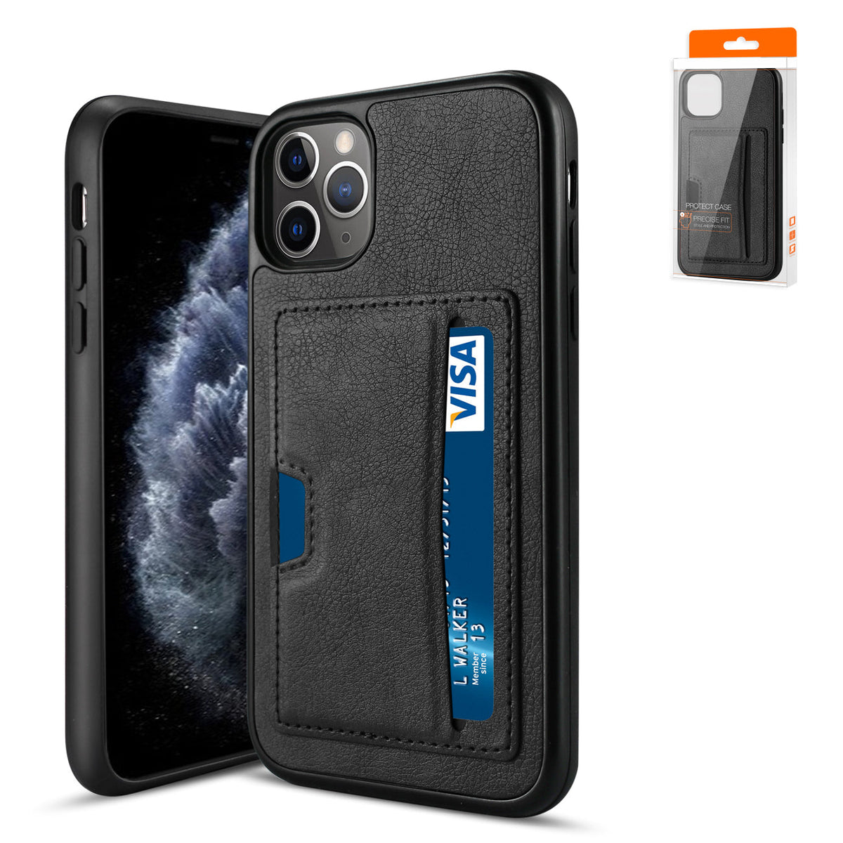 Reiko APPLE IPHONE 11 PRO Card Pocket Case In Black