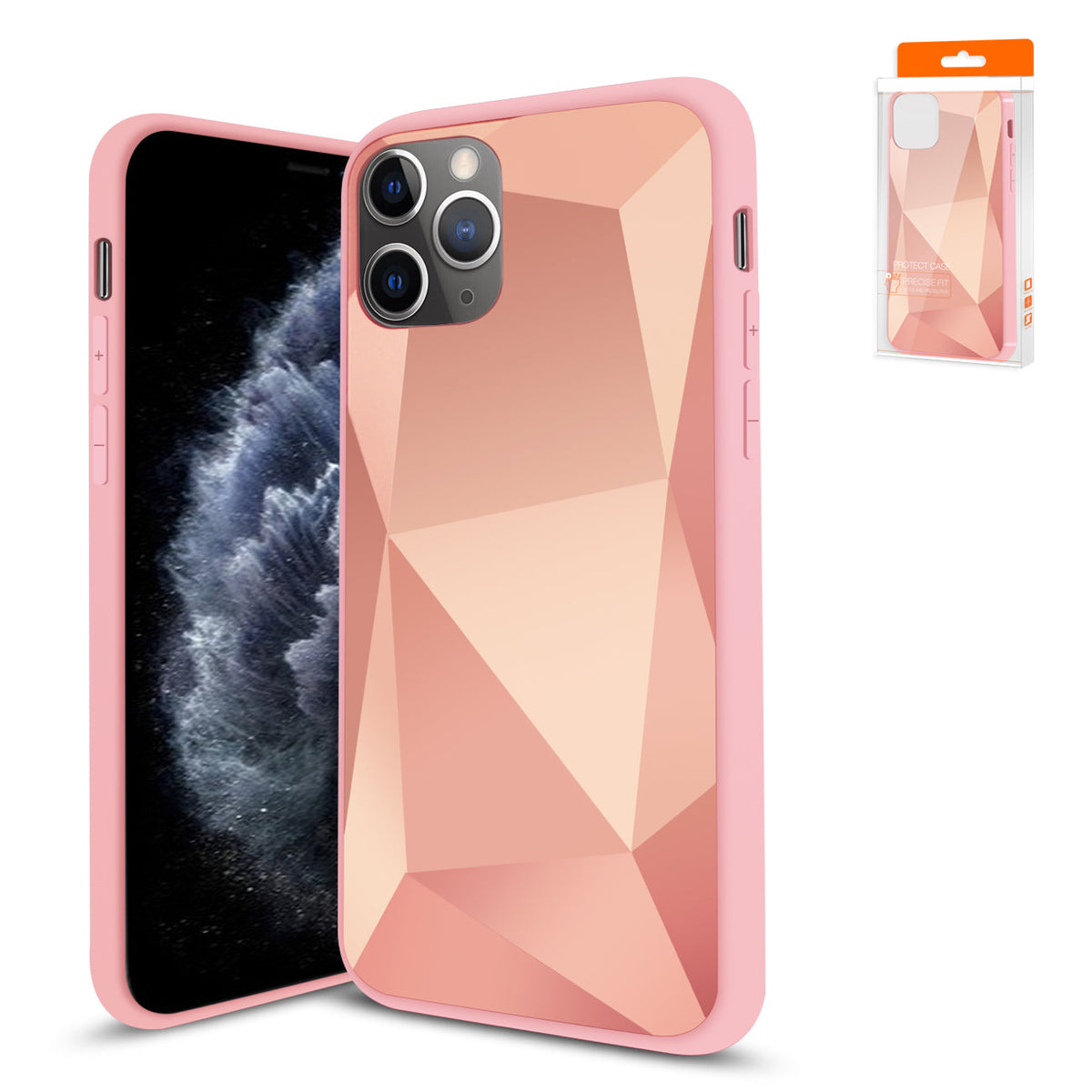 Reiko Apple iPhone 11 Pro Max Apple Diamond Cases In Rose Gold | SKU: PC15-IPH11MAXRG