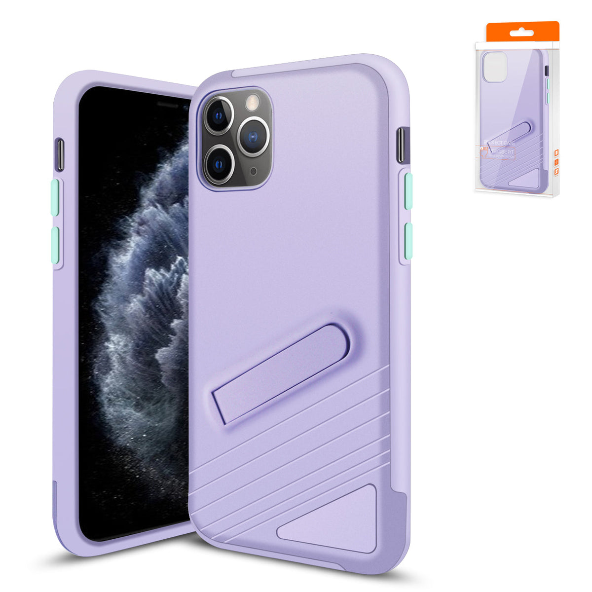 Reiko Apple iPhone 11 Pro Armor Cases In Purple