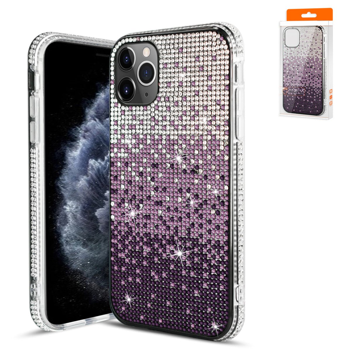 Reiko Design Diamond Case For APPLE IPHONE 11 PRO MAX In Purple