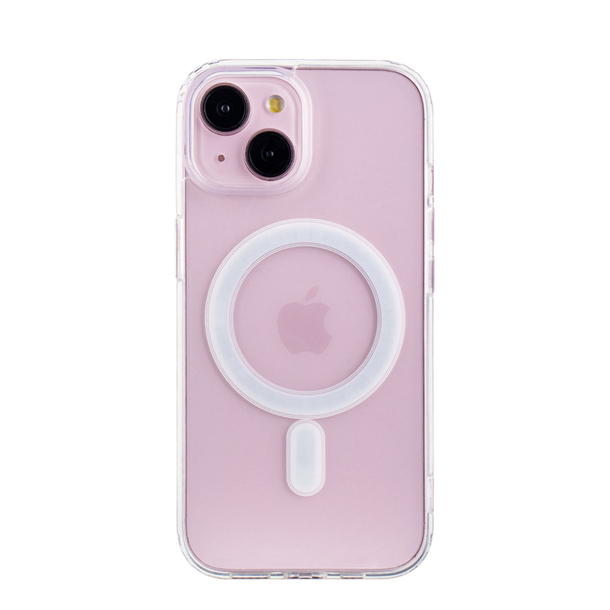 Reiko Magnetic Wireless Charging TPU Bumper Case For iPhone 15 In Clear