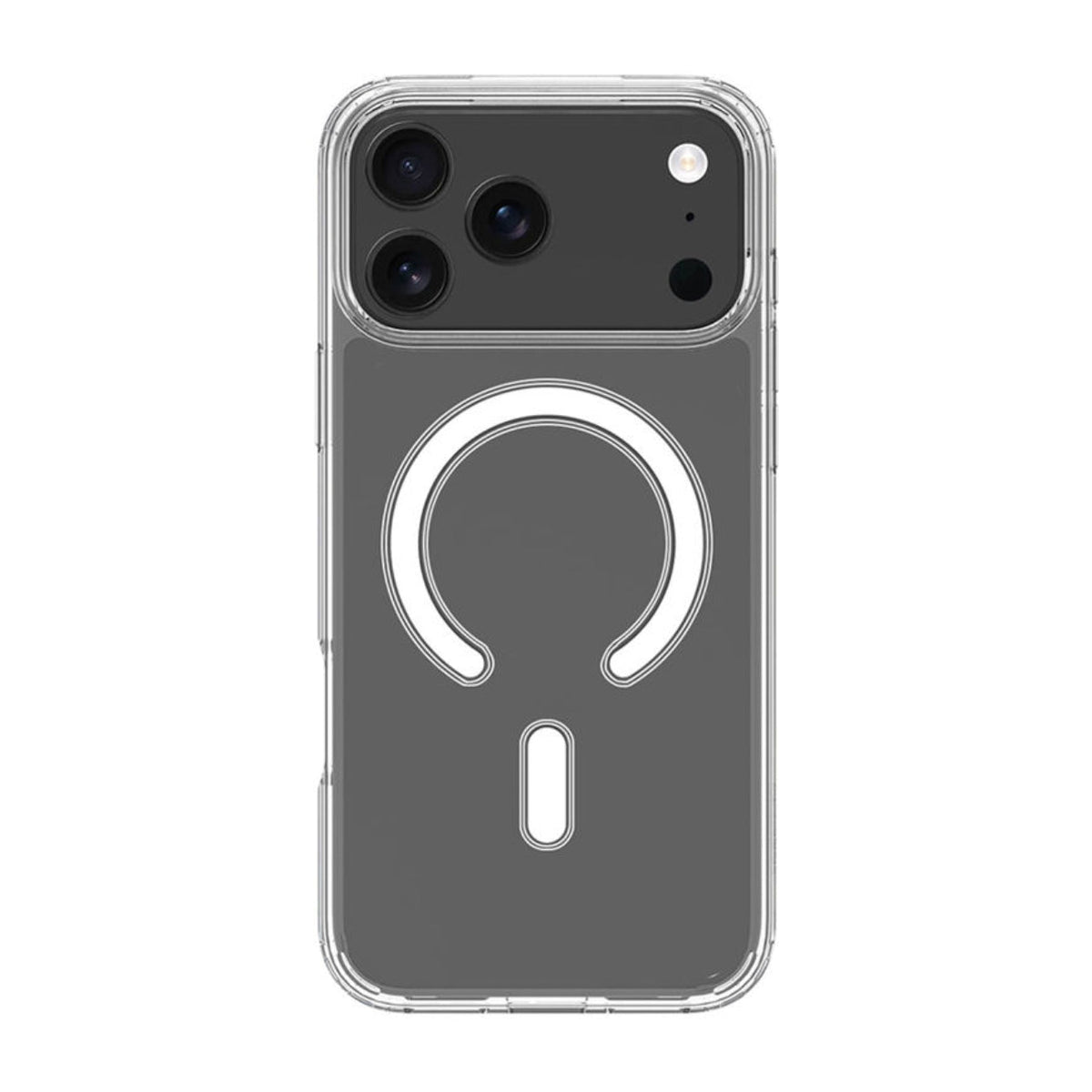 Magnetic Wireless Charging TPU Bumper Case For iPhone 17 MAX In Clear , SKU: PC34-IPH17PROMAXCL