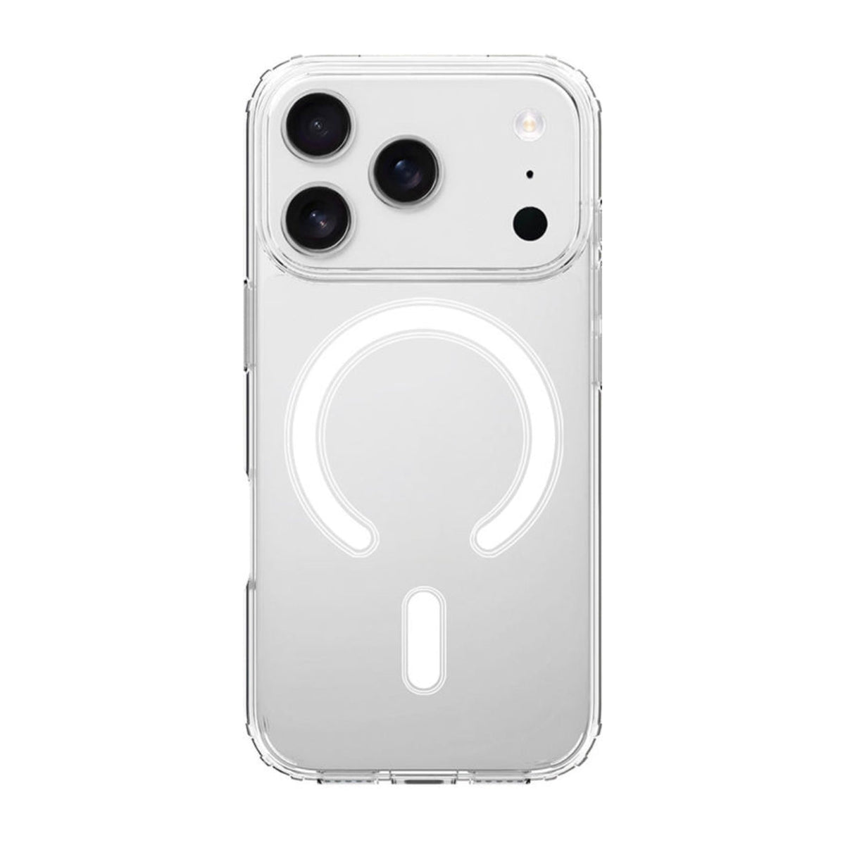 Magnetic Wireless Charging TPU Bumper Case For iPhone 17 PRO / iPhone 18 PRO  In Clear , SKU: PC34-IPH17PROCL