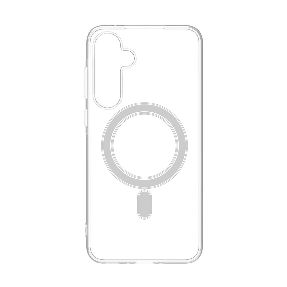 Magnetic Wireless Charging TPU Bumper Case For Samsung S23 FE In Clear