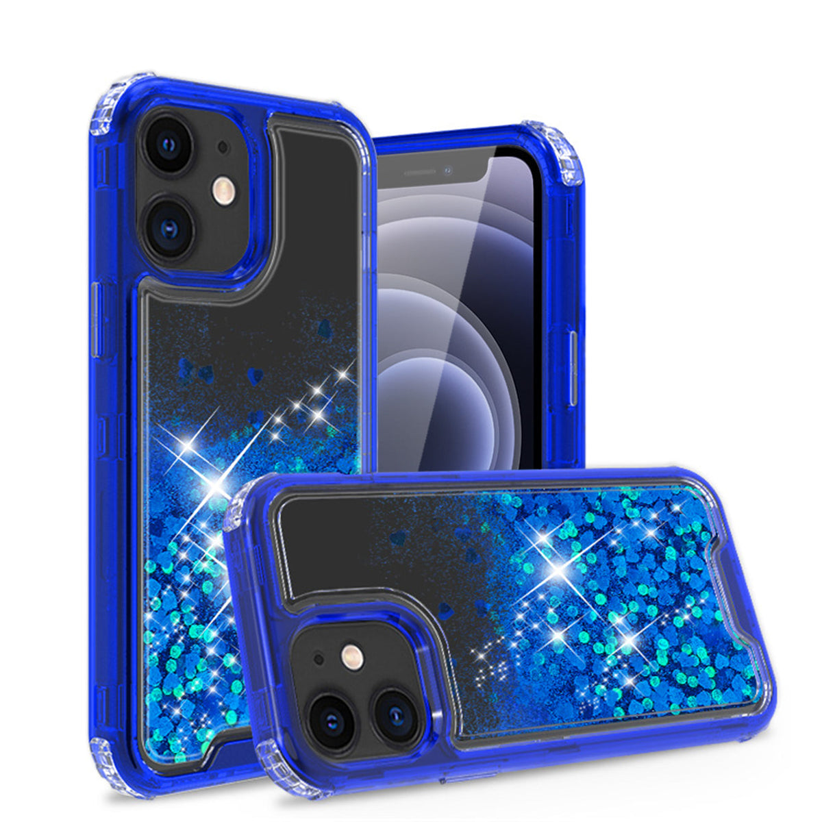 Kickstand Ring Holder TPU Shockproof Case With Magnetic Car MountAPPLE IPHONE 12 MINI In Navy