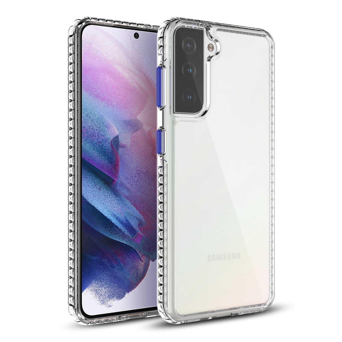 TPU Bumper Shockproof Case With Embedded Coil In BlackSAMSUNG GALAXY S21/S30 PLUS In Gloden Navy
