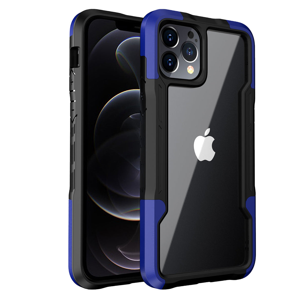 Shockproof Excellent Grip with Silky Feeling for Apple iPhone 12/Iphone 12 Pro In Blue