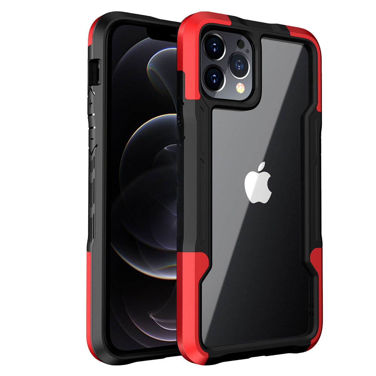 Shockproof Excellent Grip with Silky Feeling for Apple iPhone 12/Iphone 12 Pro In Red