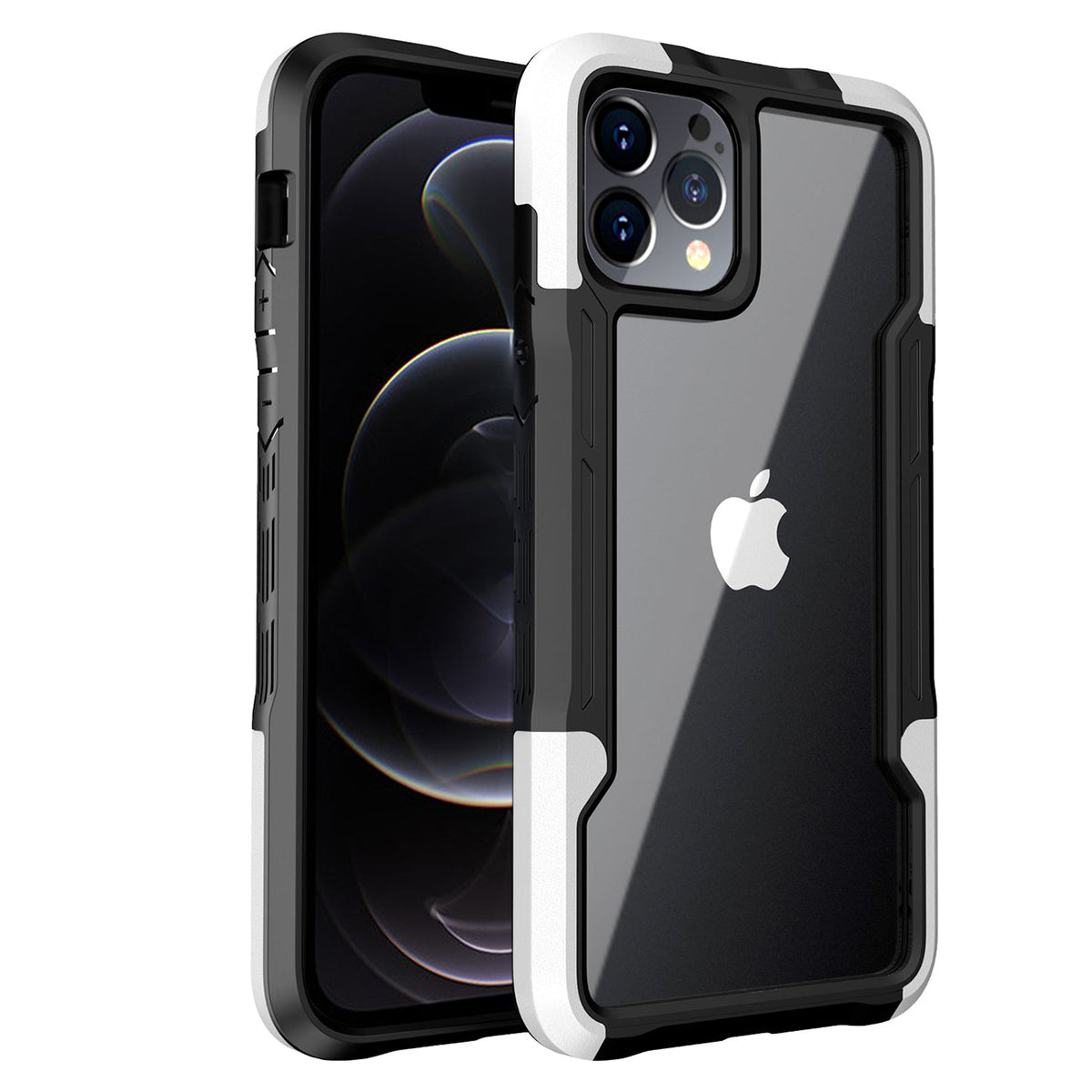 Shockproof Excellent Grip with Silky Feeling for Apple iPhone 12/Iphone 12 Pro In White