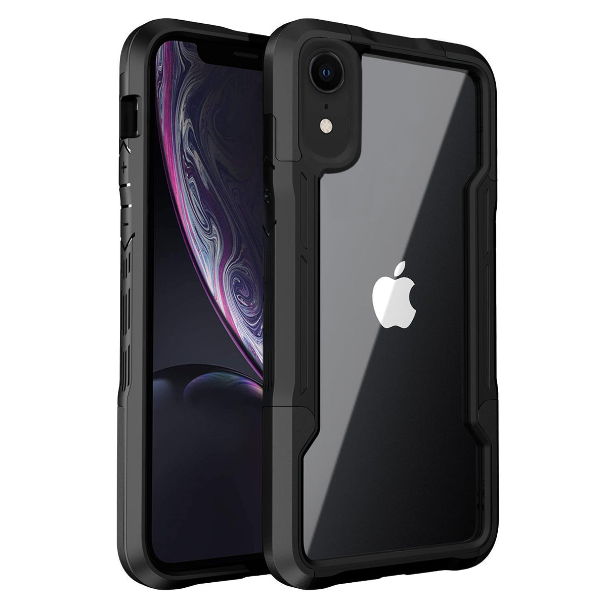 Shockproof Excellent Grip with Silky Feeling for Apple iPhone XR In Black