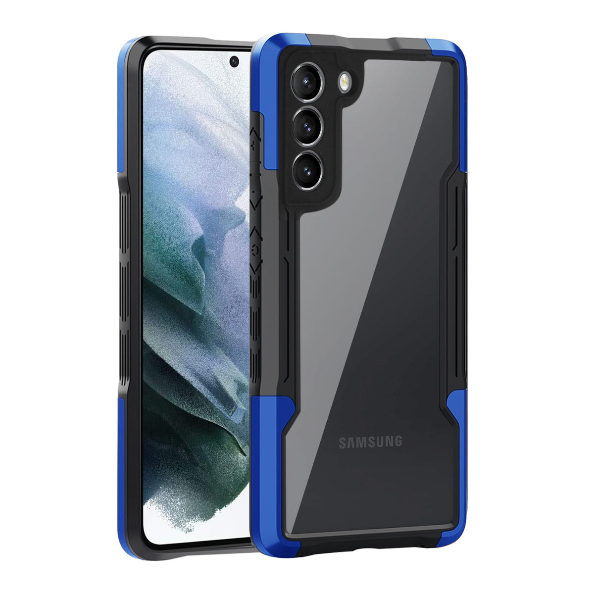 Shockproof Excellent Grip with Silky Feeling for Samsung Galaxy S21/S30 Plus In Blue