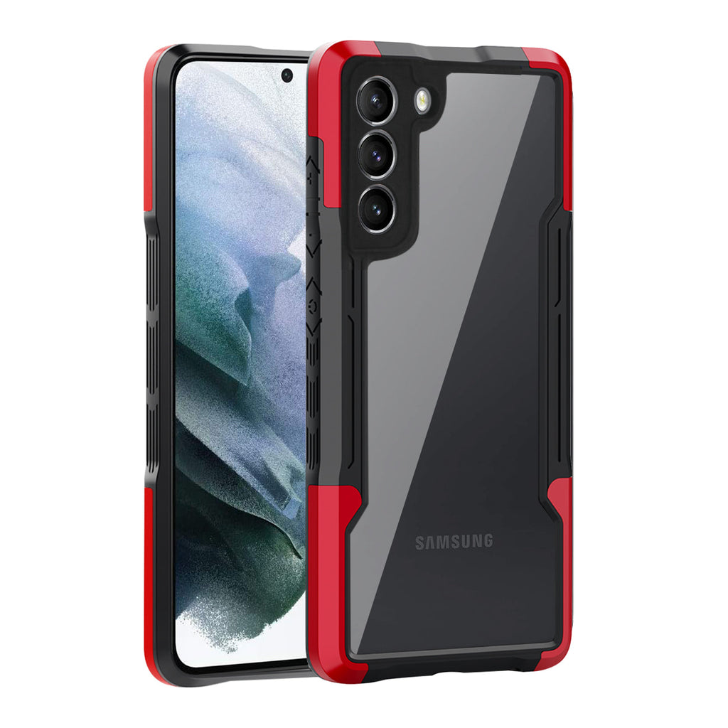 Shockproof Excellent Grip with Silky Feeling for Samsung Galaxy S21/S30 In Red