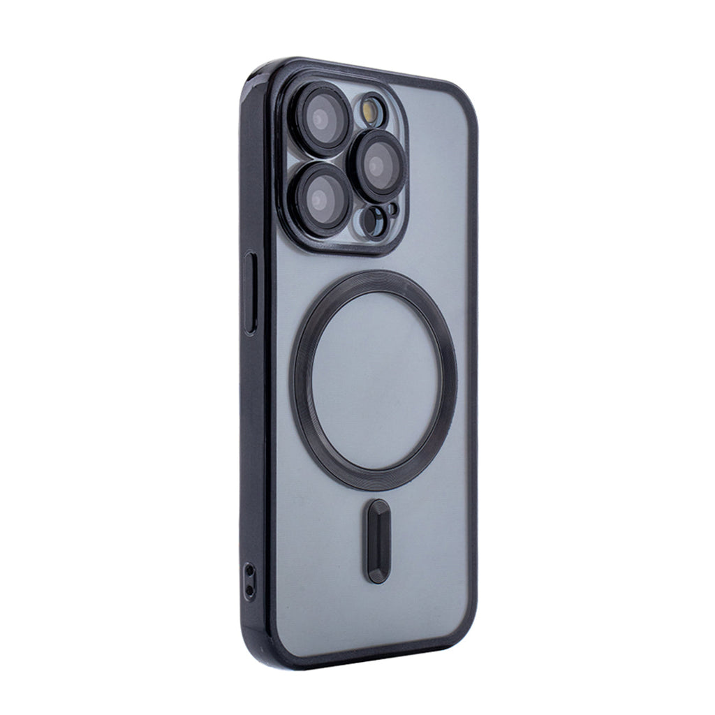 Magnetic Wireless Charging TPU Bumper Case For iPhone 15 PRO In Black