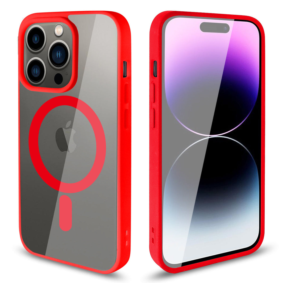 Transparent Back Cover Phone Shell fashion design magnetic 2 in 1 mobile phone case for iPhone 14 Pro