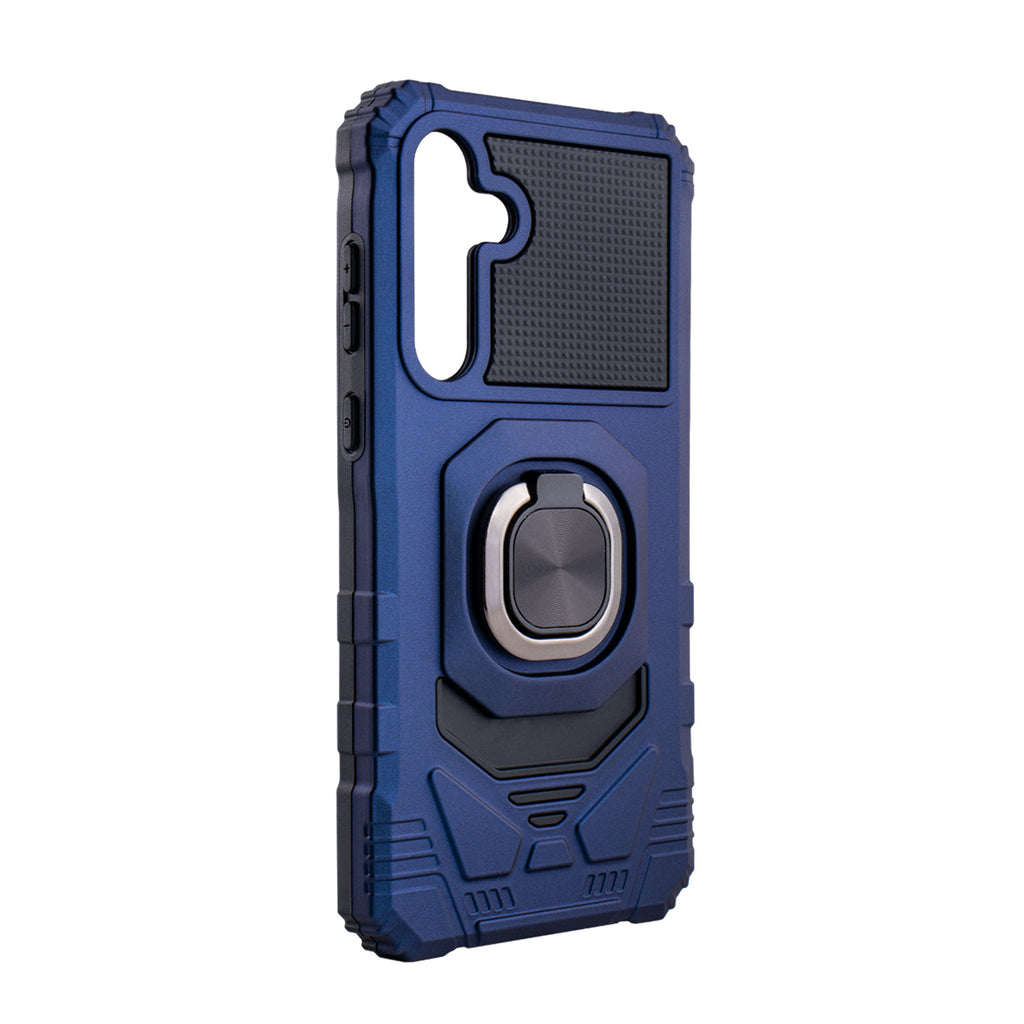 Kickstand Ring Holder TPU Shockproof Case for Samsung Galaxy A36 in BLUE , SKU: PC65-SAMA36BL