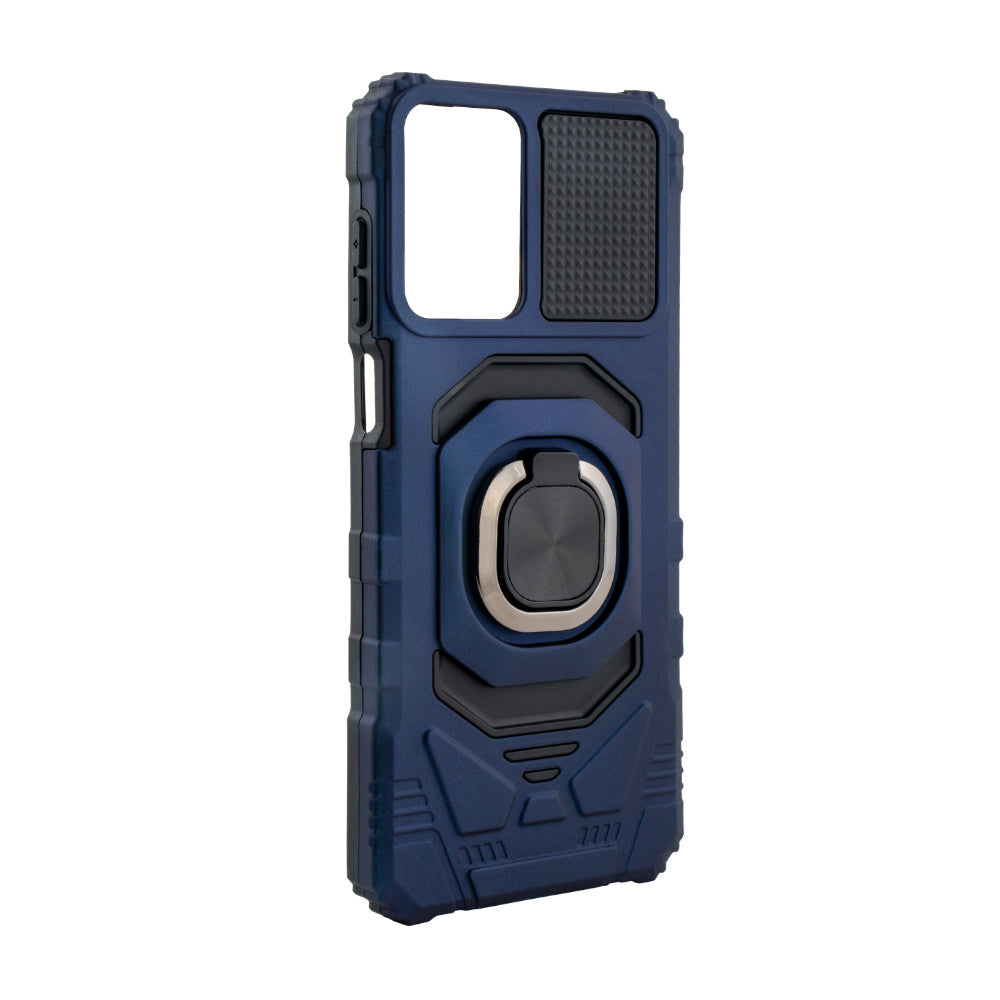 Kickstand Ring Holder TPU Shockproof Case for Motorola Moto G 5G (2024) in BLUE , SKU: PC65-MOTG-5G2024BL