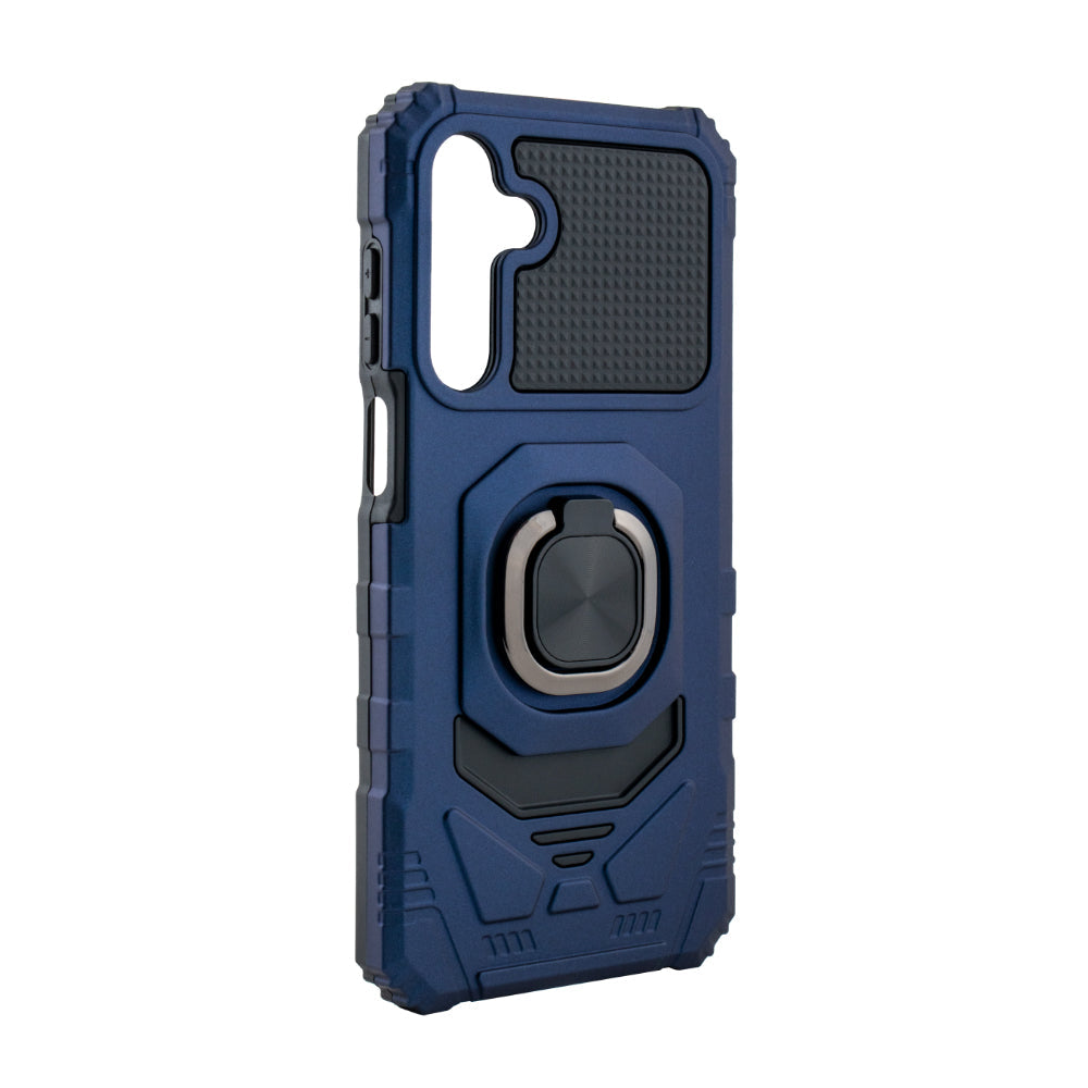 Kickstand Ring Holder TPU Shockproof Case for Samsung Galaxy A16 in BLUE , SKU: PC65-SAMA16BL
