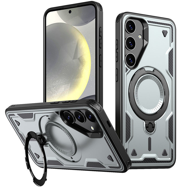 Reiko 360¡ã Rotating Magnetic Versatile Stand Gray Compatible with  SAMSUNG A36 , PC73-SAMA36GY