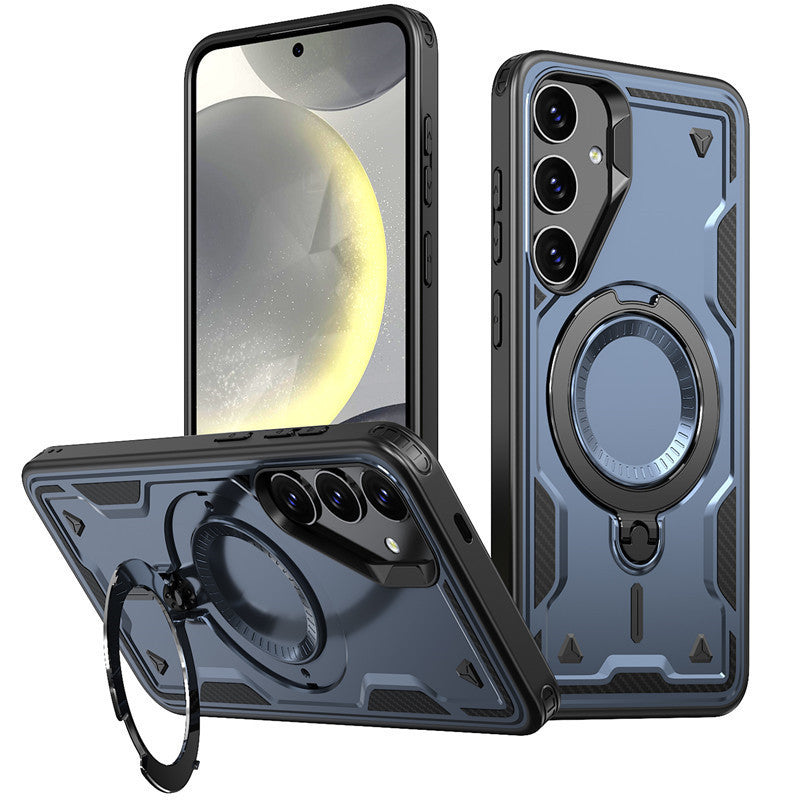 Reiko 360¡ã Rotating Magnetic Versatile Stand Navy Compatible with  SAMSUNG A17 5G ,SKU:PC73-SAMA17-5GNV