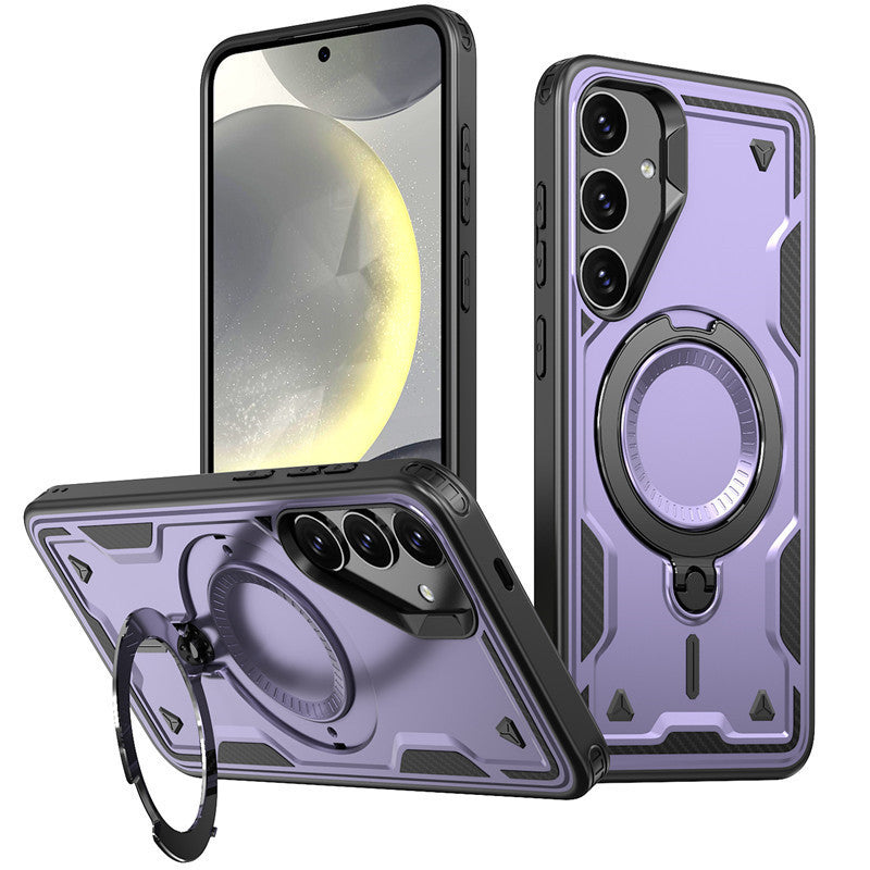 Reiko 360¡ã Rotating Magnetic Versatile Stand Purple Compatible with  SAMSUNG A36 , PC73-SAMA36PP
