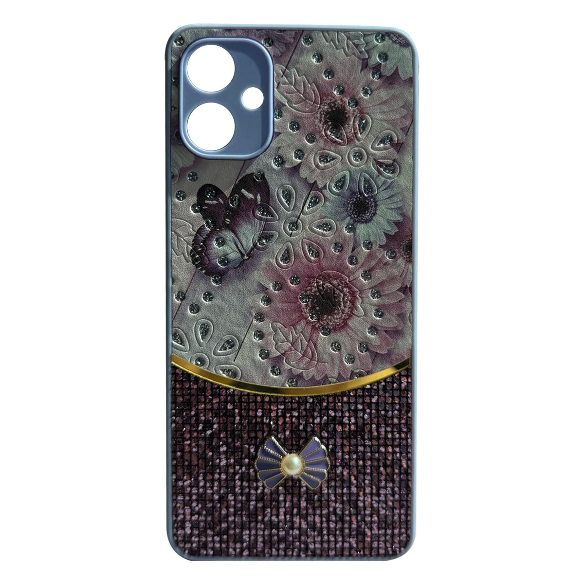 Sparkle Glitter Bling  Phone Case in Purple  With Colorful Cover For Galaxy A06
