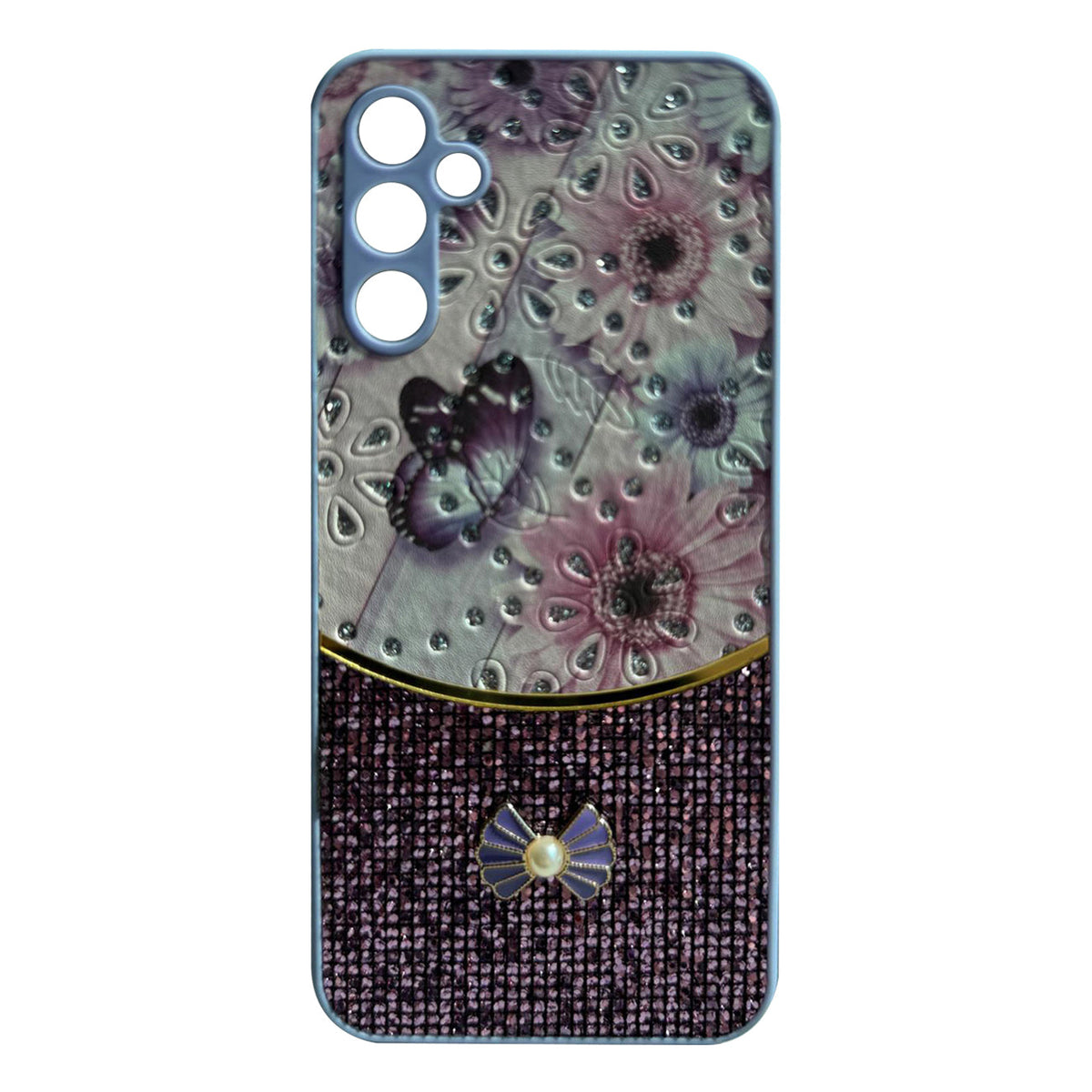 Sparkle Glitter Bling  Phone Case in Purple  With Colorful Cover For Galaxy S25
