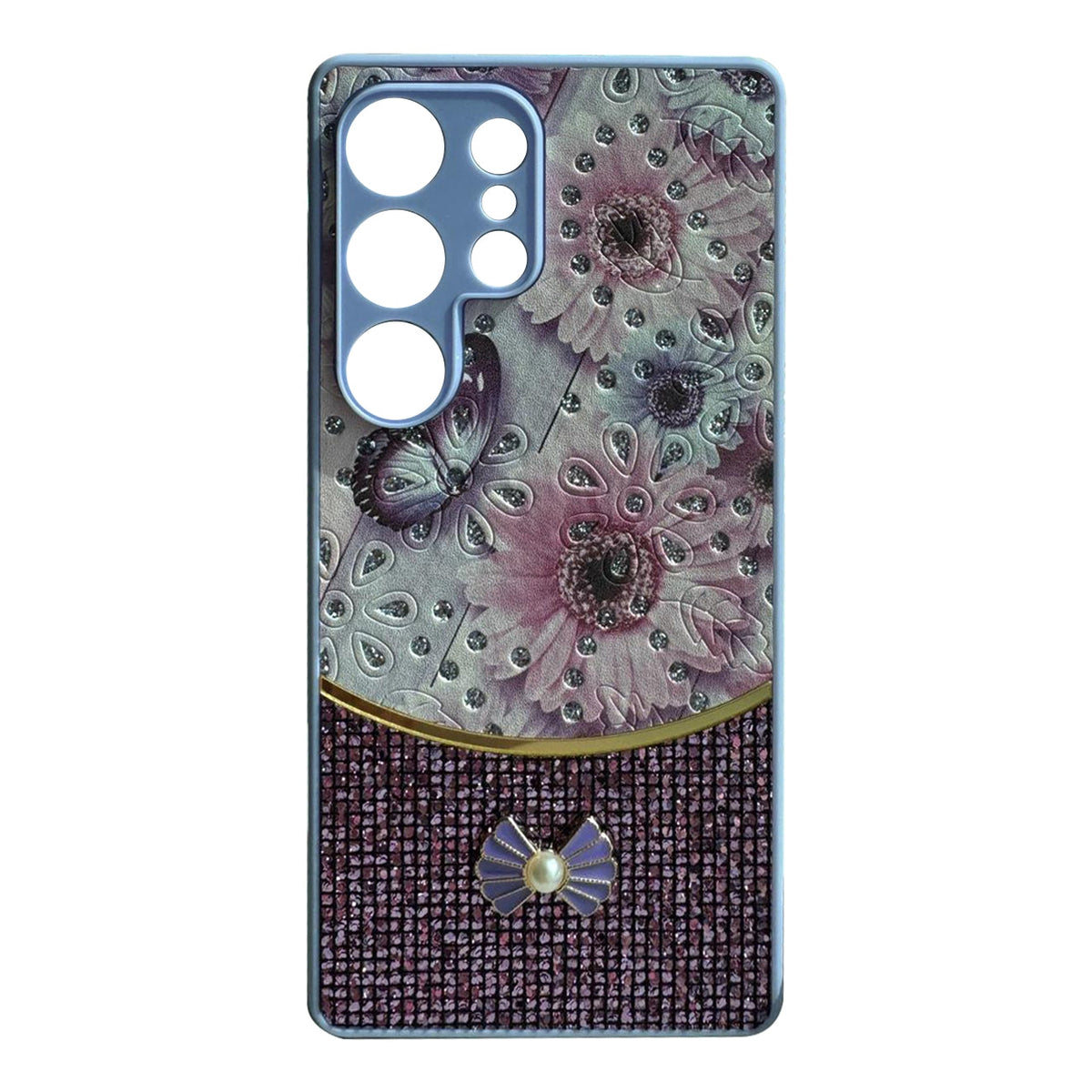 Sparkle Glitter Bling  Phone Case in Purple  With Colorful Cover For Galaxy S25 Ultra