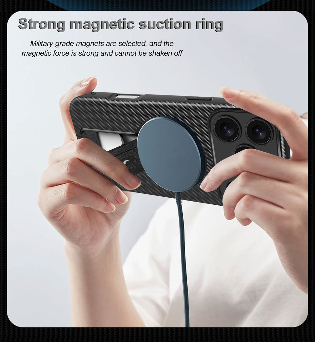 TPU PC kickstand Magnetic Phone Case for IPHONE 17 PRO MAX & IPHONE 18 PRO MAX | SKU: PC78-IPH17MAXPP