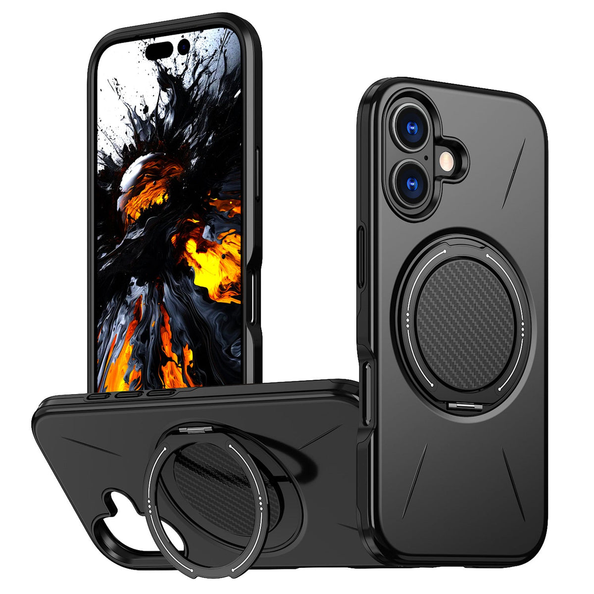Reiko 360¡ã Rotating Magnetic Versatile Stand Compatible with  IPHONE 17   , SKU:PC80-IPH17