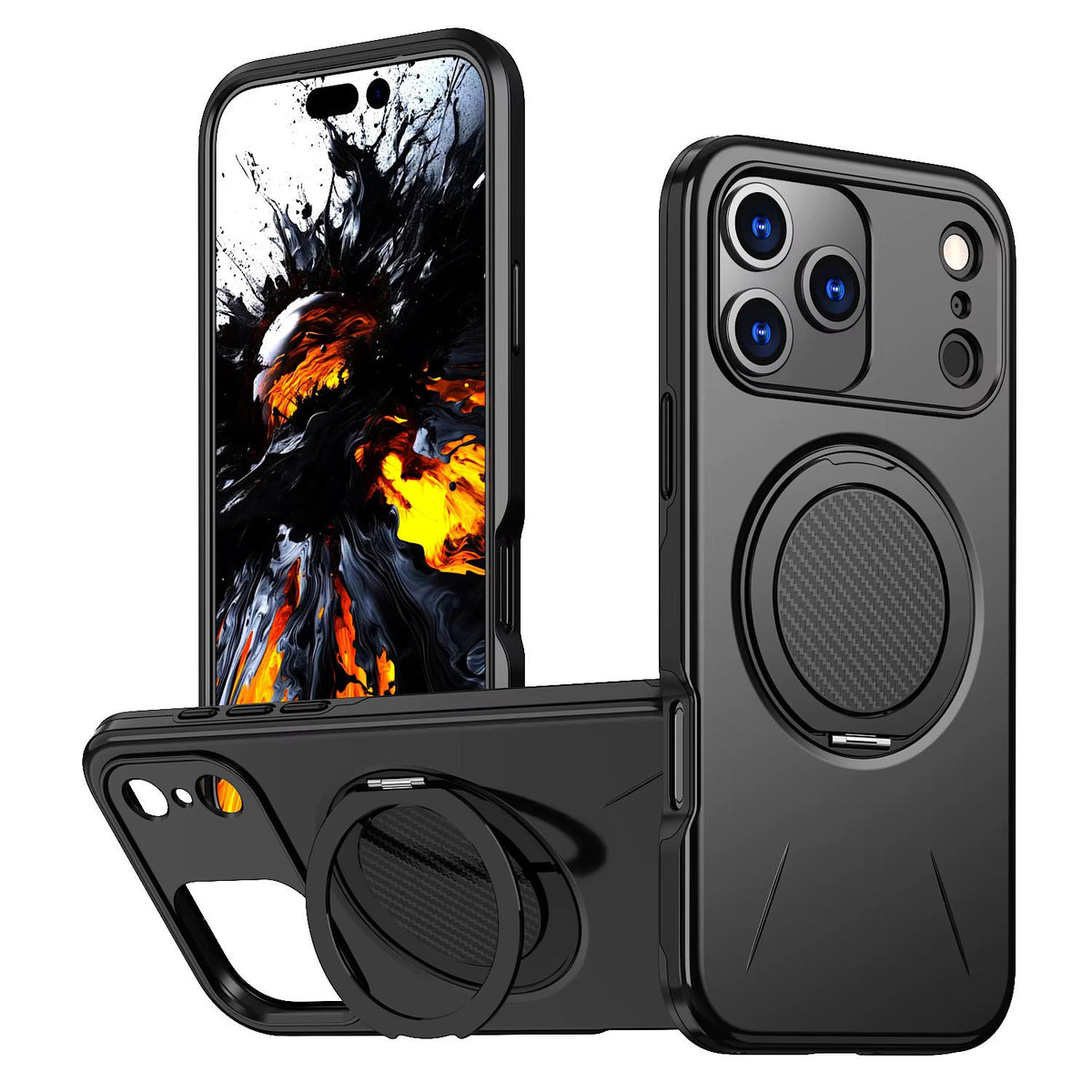 Reiko 360° Rotating Magnetic Versatile Stand Compatible with IPHONE 17 PRO MAX & IPHONE 18 PRO MAX, | SKU:PC80-IPH17MAX