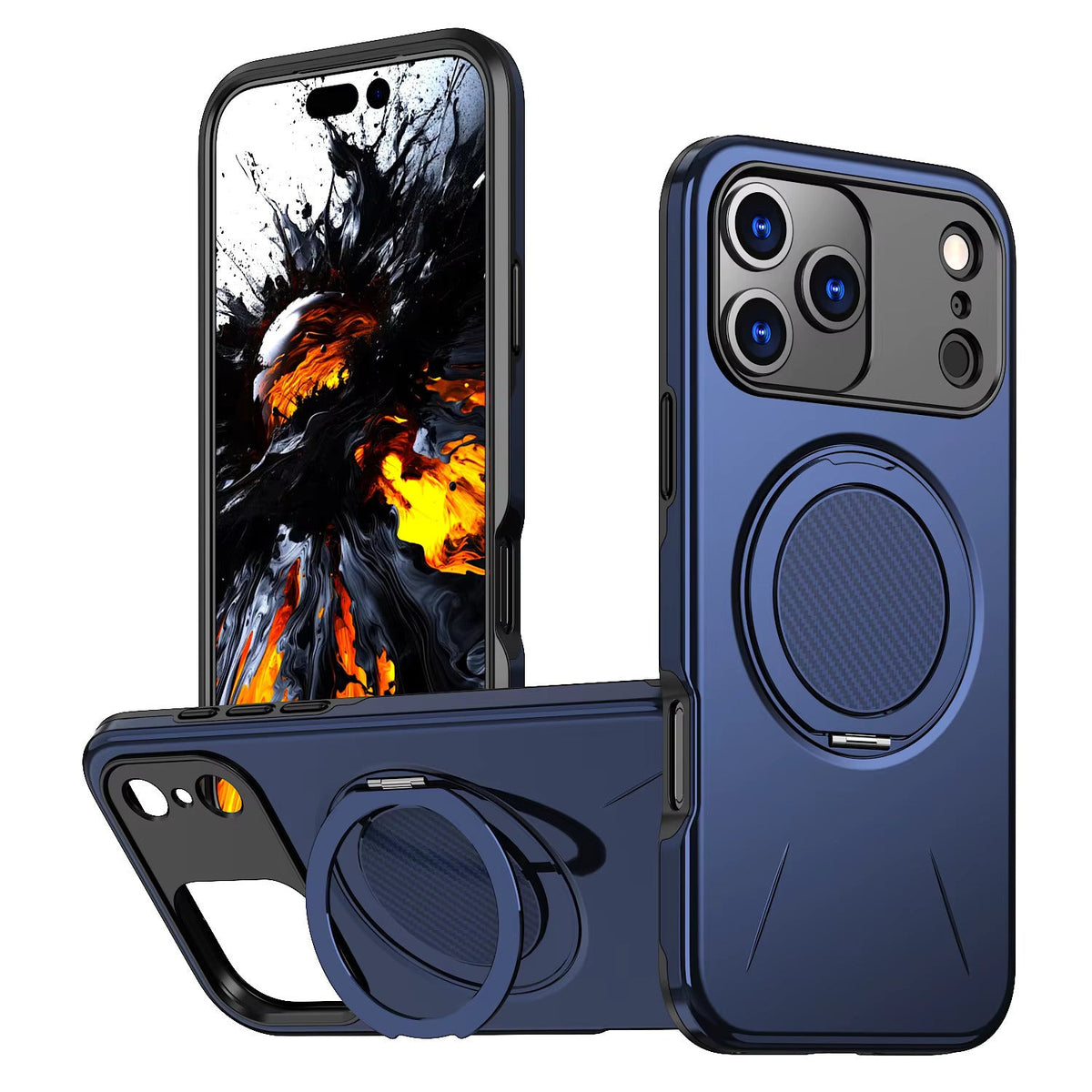 Reiko 360¡ã Rotating Magnetic Versatile Stand Compatible with IPHONE 17 PRO , SKU:PC80-IPH17PRONV