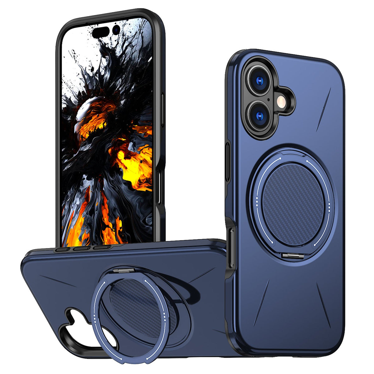 Reiko 360???? Rotating Magnetic Versatile Stand Compatible with  IPHONE 17   , SKU:PC80-IPH17