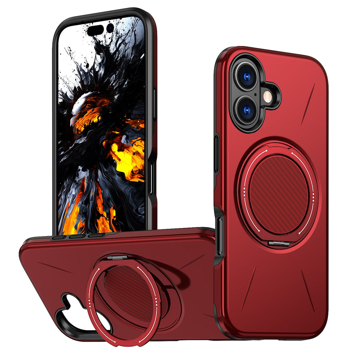 Reiko 360¡ã Rotating Magnetic Versatile Stand Compatible with  IPHONE 17   , SKU:PC80-IPH17
