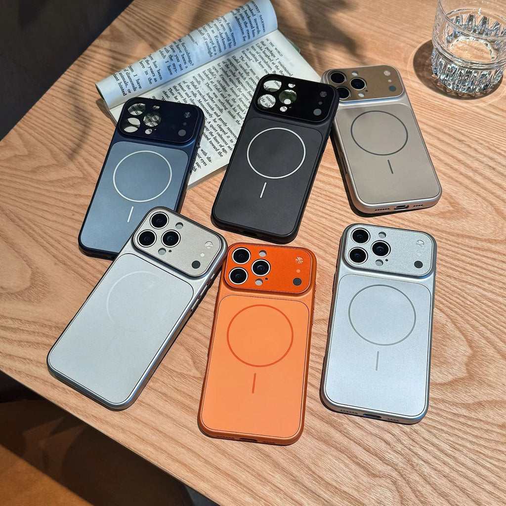 Reiko Magnetic Wireless Charging with lens protector TPU Bumper Case for IPHONE 17 PRO MAX & IPHONE 18 PRO MAX in TA | SKU: PC82-IPH17MAXORG