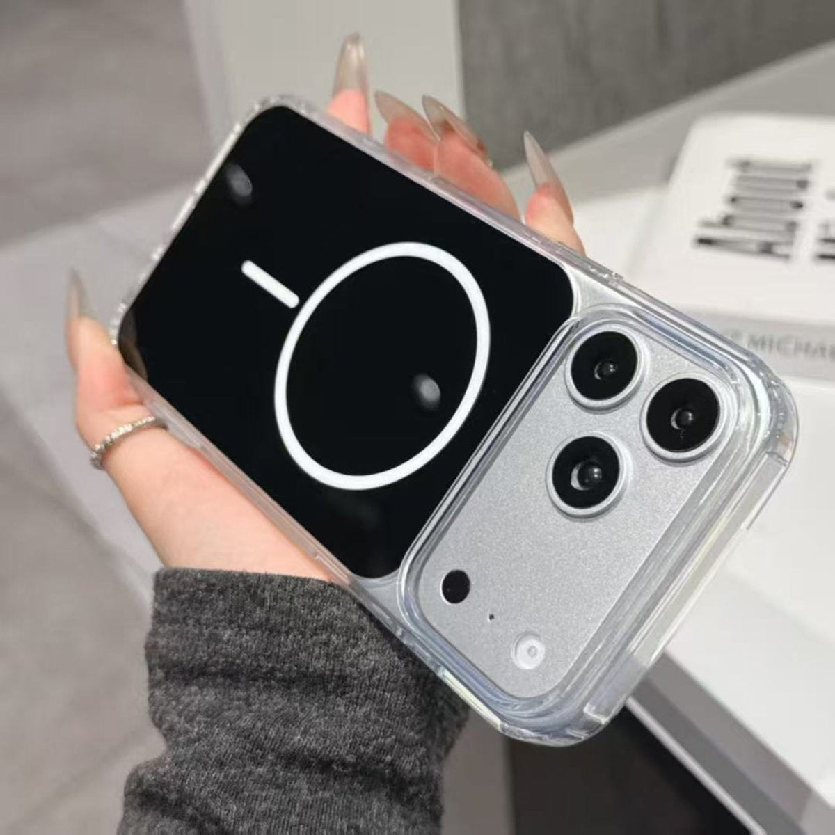 MagSafe-compatible shockproof case in black  designed  for IPHONE 17 PRO MAX & IPHONE 18 PRO MAX | SKU: PC84-IPH17MAXBK