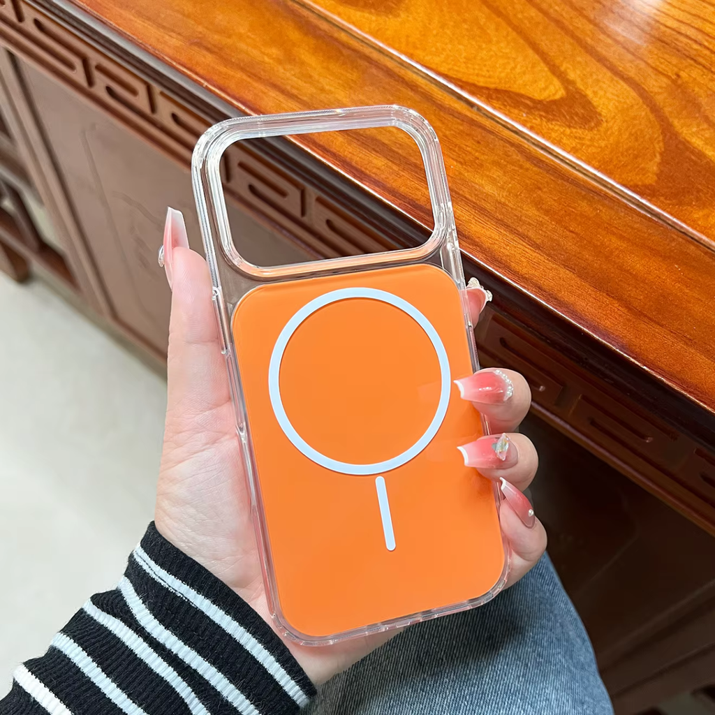 MagSafe-compatible shockproof case in orange designed  for IPHONE 17 PRO MAX & IPHONE 18 PRO MAX | SKU: PC84-IPH17MAXORG