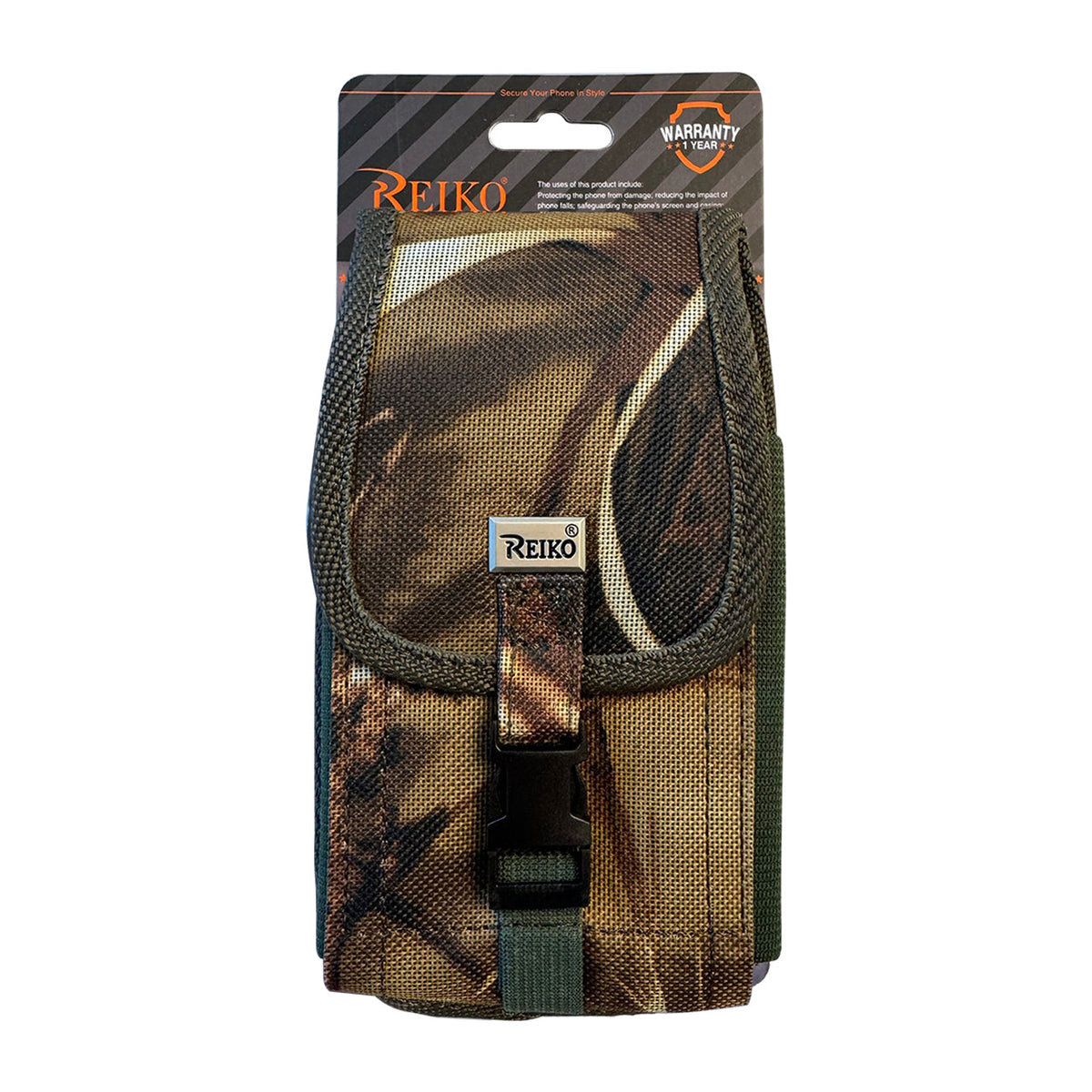 Reiko Vertical Rugged Pouch With Buckle Clip In Camouflage (7.0X3.9X0.7 Inches) | SKU: PH01B-703907AM32