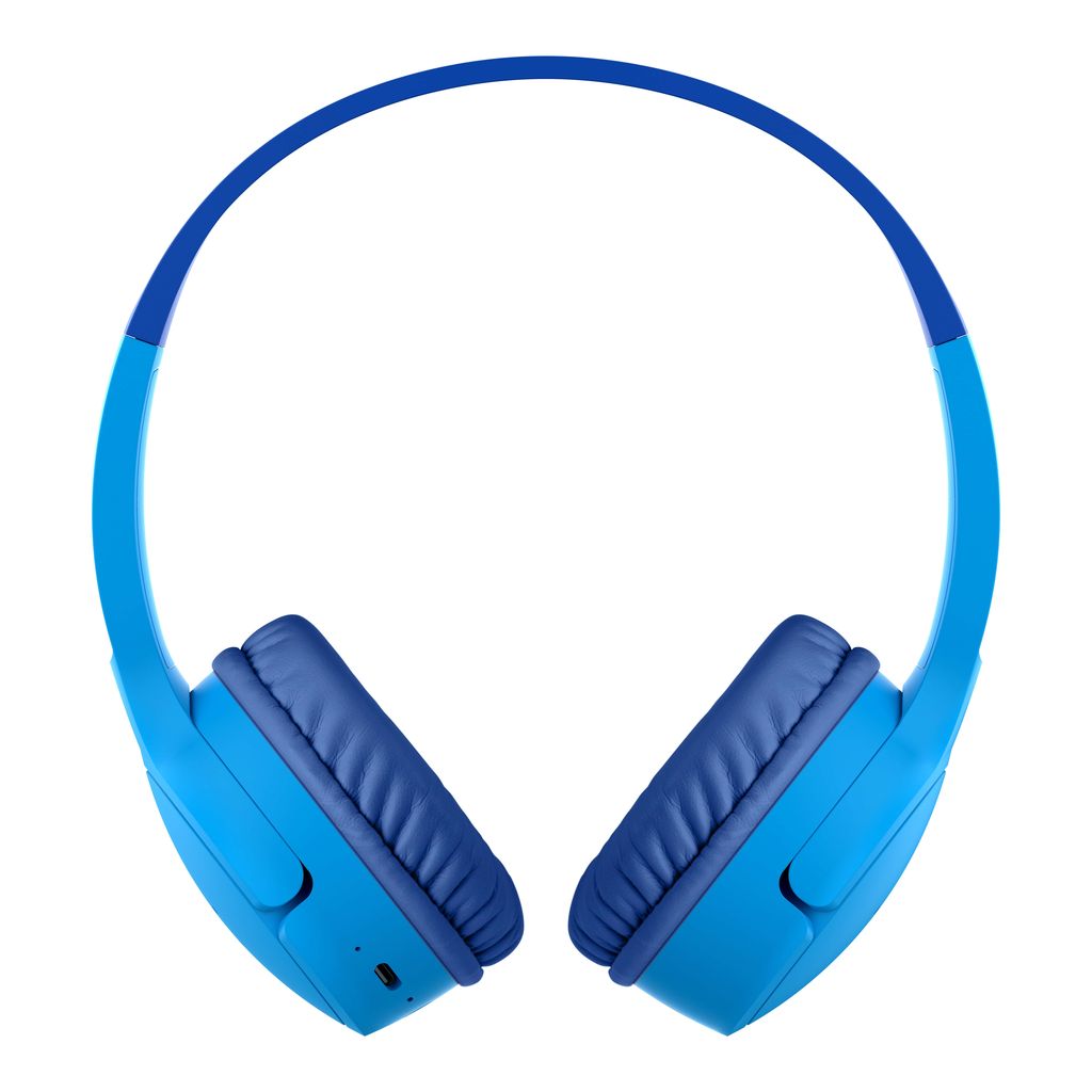 BELKIN - AUDIO -WIRELESS HEADPHONES - KIDS - SOUNDFORM MINI - ON-EAR - W/ USB-C CABLEG - BLUE