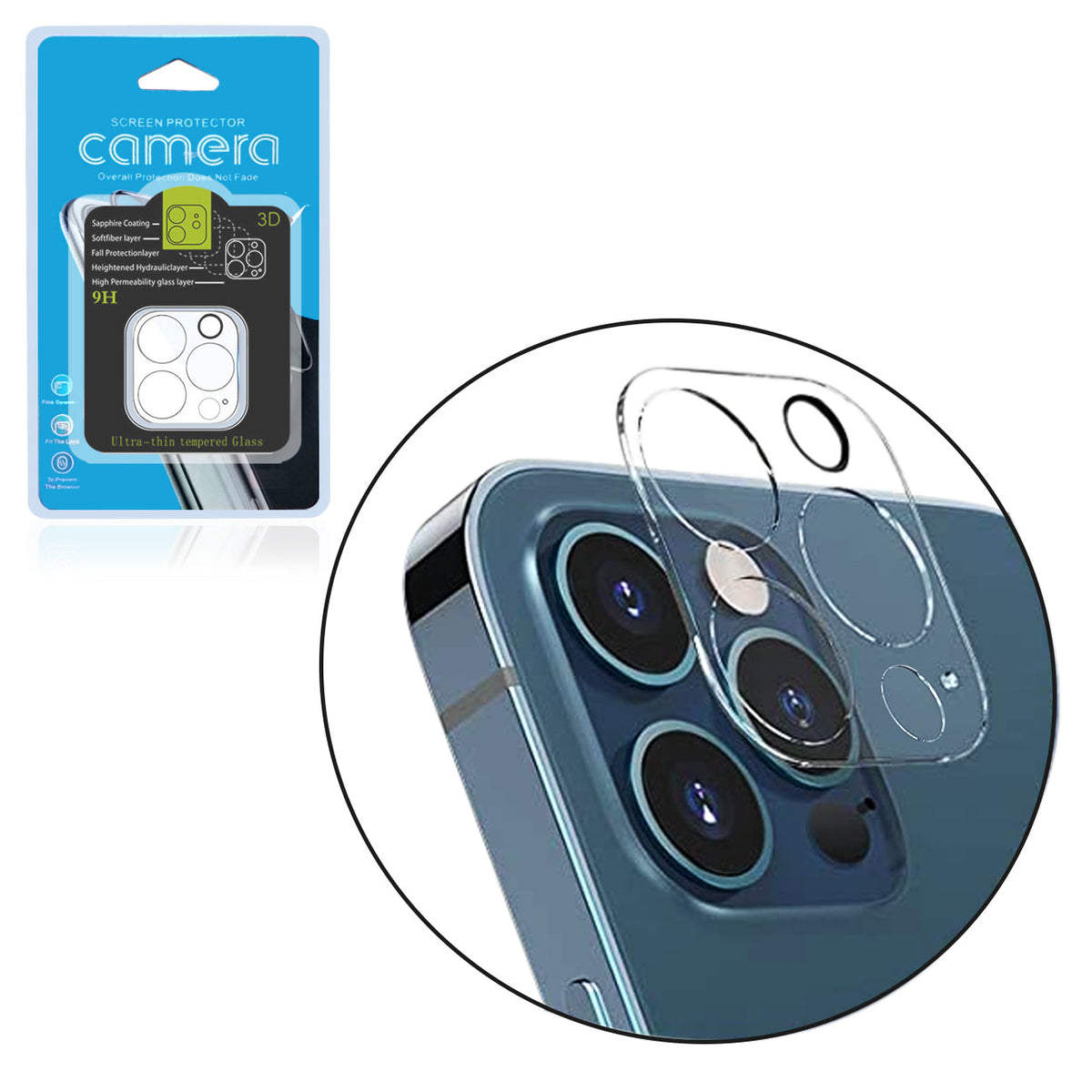 Reiko Clear Camera Protector for iPhone 12 Pro Max