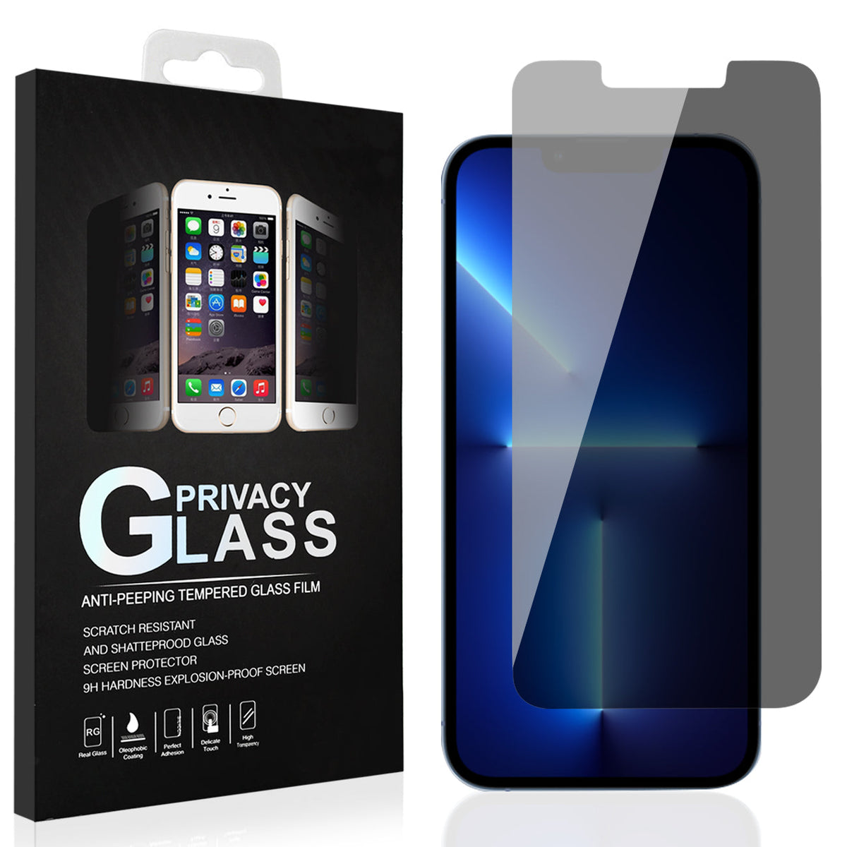Reiko Apple iPhone 17 PRO Privacy Screen Protector In Black SKU: SCP16-IPH17PROBK